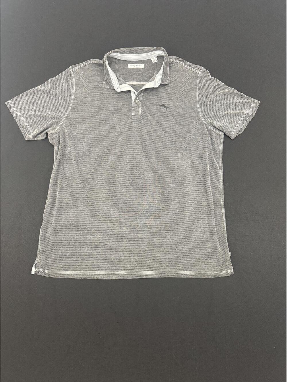 Tommy Bahama Gray Polo Shirt XXLarge Tall